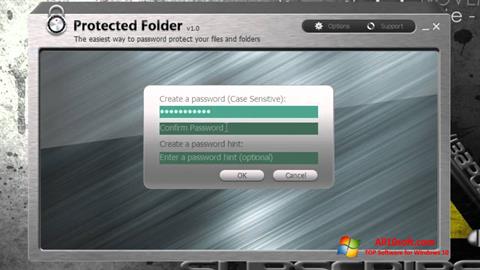 Screenshot Protected Folder Windows 10