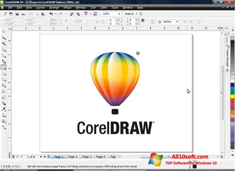Screenshot CorelDRAW Windows 10