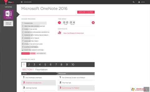 Screenshot Microsoft OneNote Windows 10