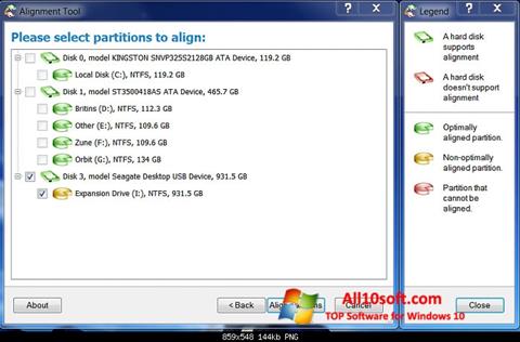 Screenshot Paragon Alignment Tool Windows 10