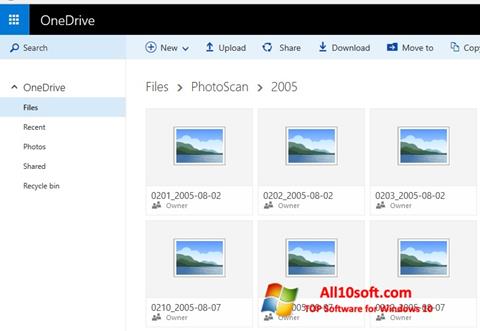 Screenshot OneDrive Windows 10
