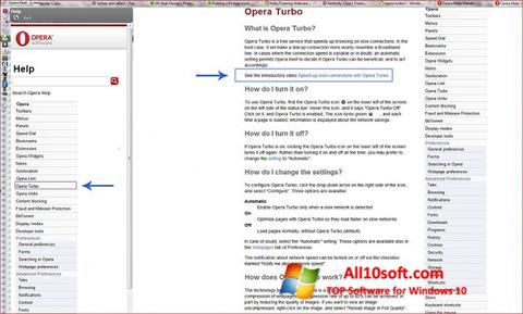 Screenshot Opera Turbo Windows 10