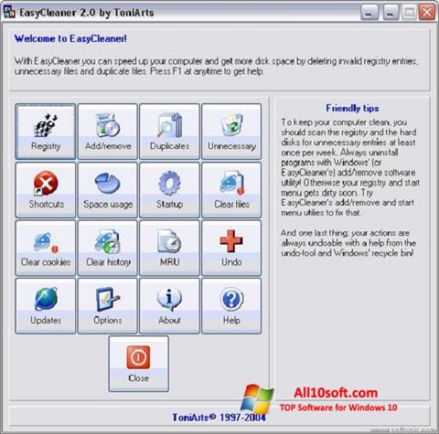 Screenshot EasyCleaner Windows 10