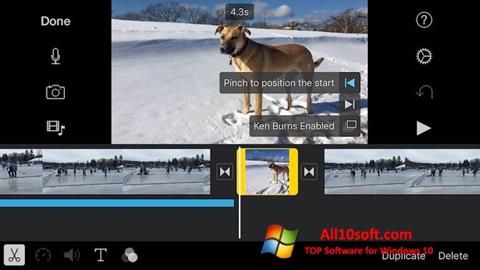Screenshot iMovie Windows 10