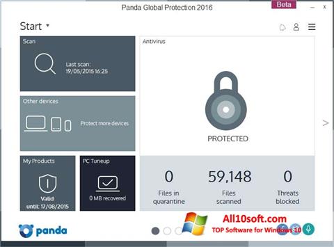 Screenshot Panda Global Protection Windows 10