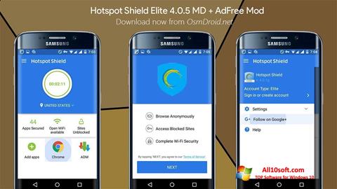 Screenshot Hotspot Shield Windows 10
