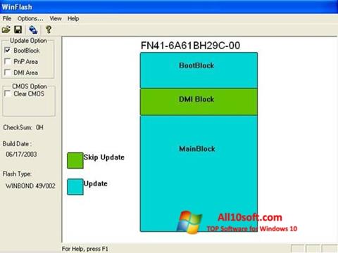 Screenshot WinFlash Windows 10