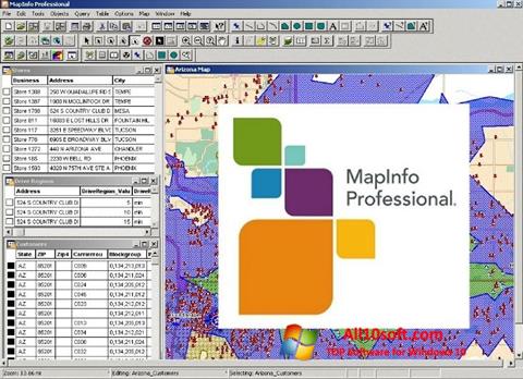 Screenshot MapInfo Professional Windows 10