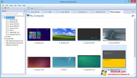 Screenshot VMware Workstation Windows 10