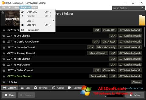 Screenshot Screamer Radio Windows 10