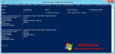 Screenshot Windows PowerShell Windows 10